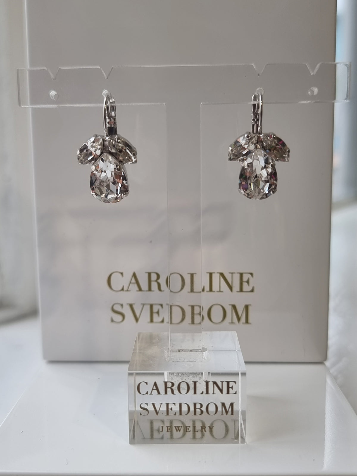 Caroline Svedbom Timo Earrings Crystal Rhodium