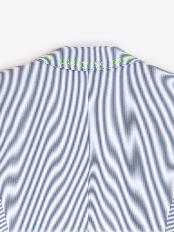 Vilagallo Striped Embroidered Blazer
