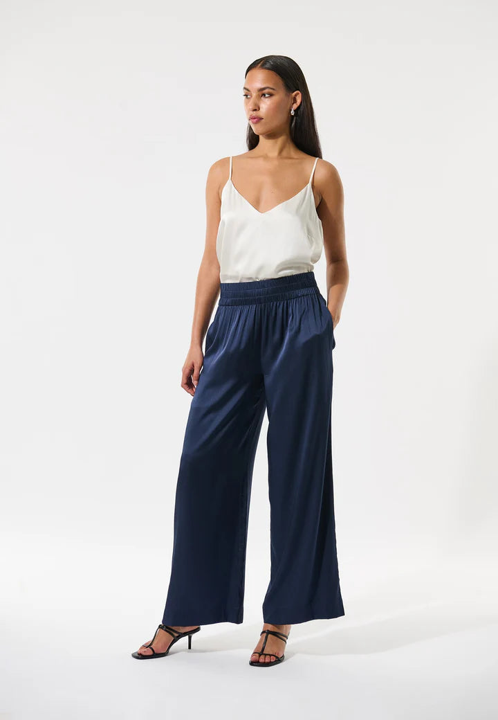 Dea Kudibal Stretch Silk Margo Optical Pants With Elastic Waist