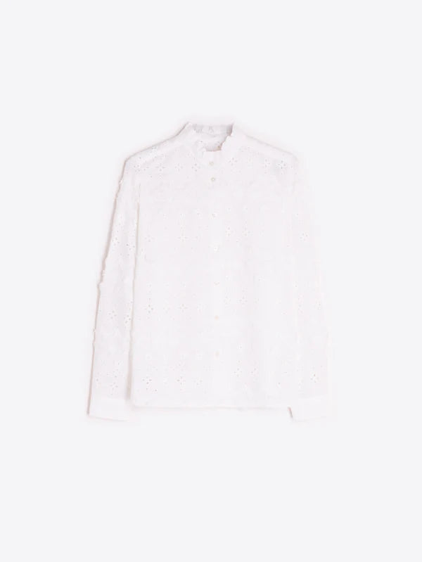 Vilagallo Embroidered White Shirt