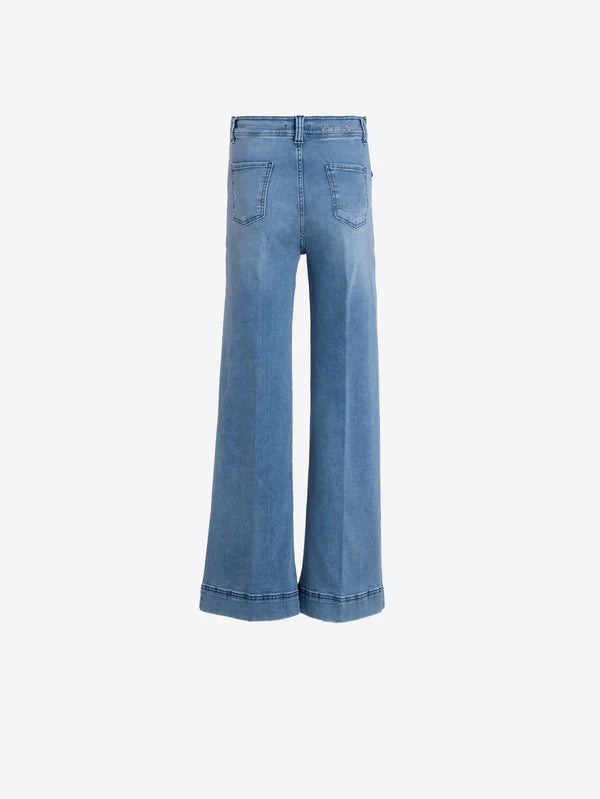 Vilagallo Blue Straight Leg Jeans