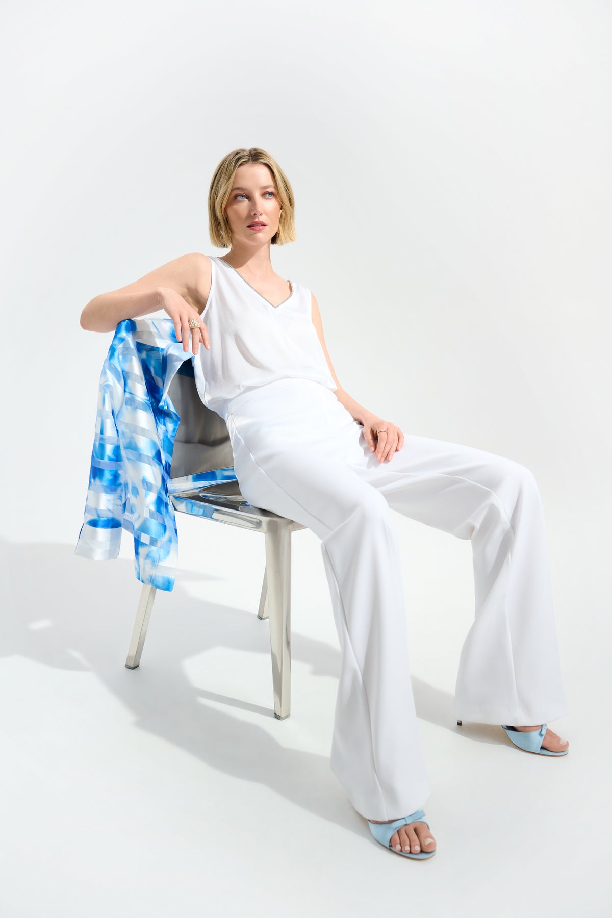 Joseph Ribkoff Vanilla Signature | Scuba Crepe Wide Leg Pull-On Pants