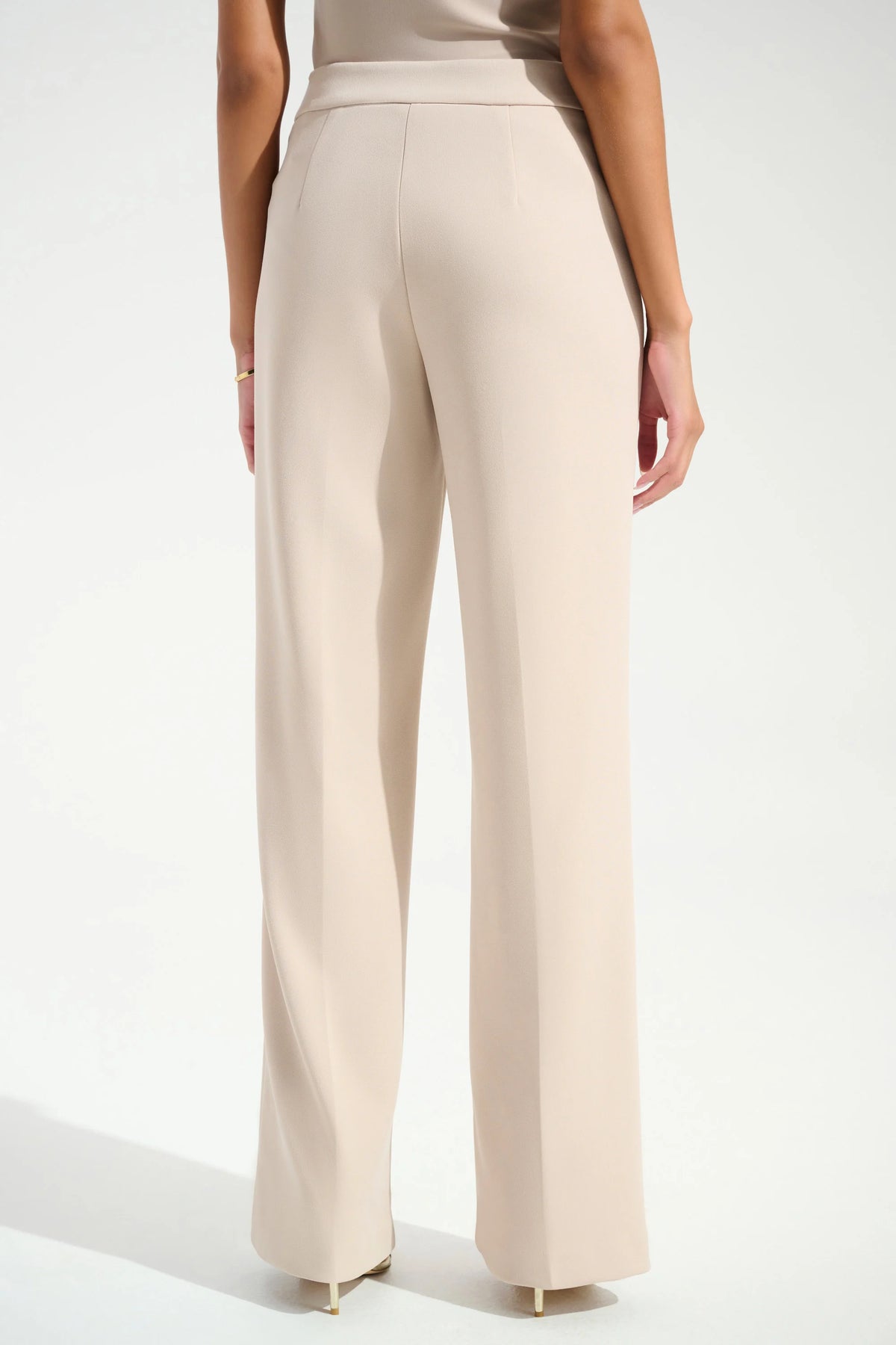 Joseph Ribkoff Sand Signature | Scuba Crepe Wide Leg Pull-On Pants