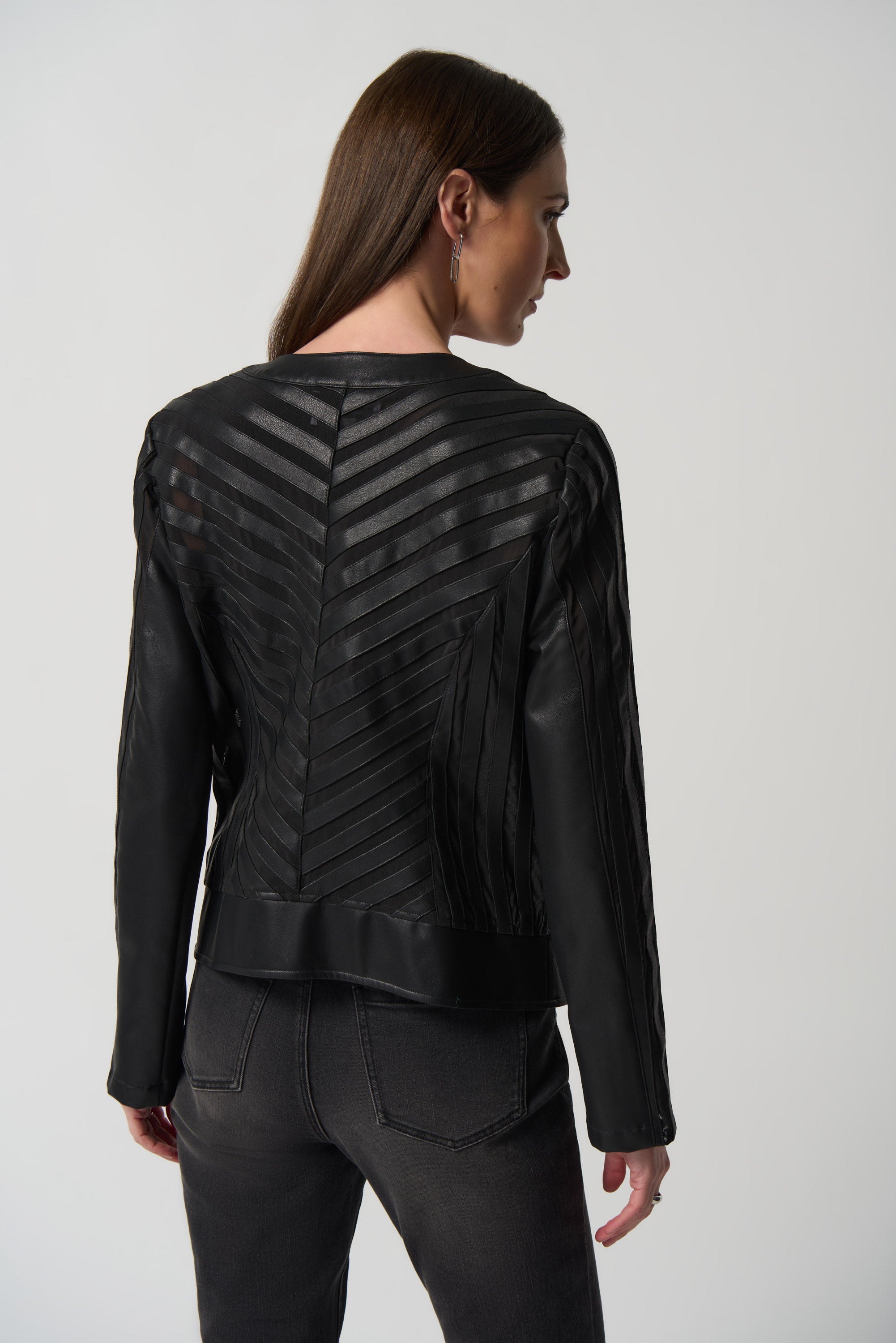 Mesh 2024 leather jacket