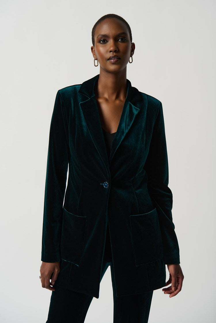 Dark green velvet suit on sale womens