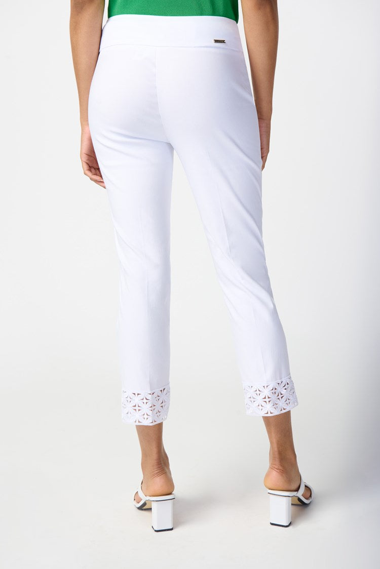 Joseph Ribkoff White Millennium Crop Pull-on Pants