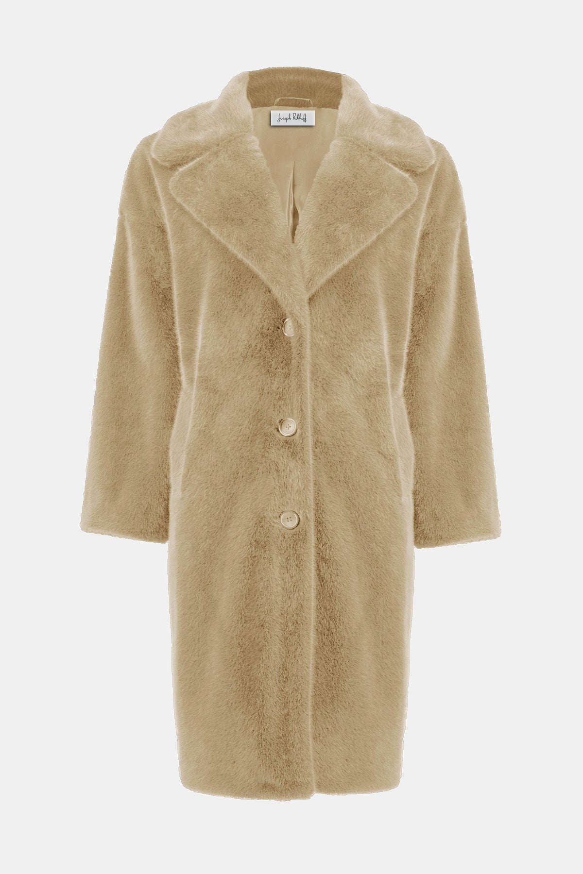 Joseph Ribkoff Faux Fur Straight Coat