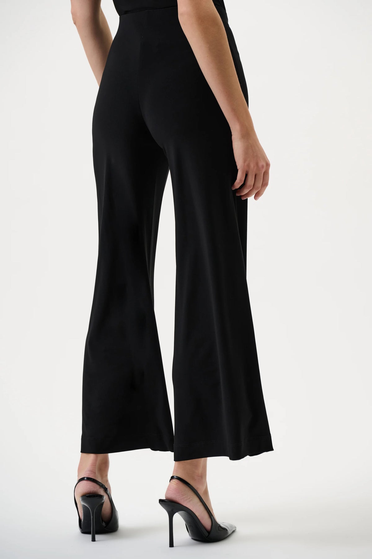 Joseph Ribkoff Black Classic Pull-On Wide Leg Pants