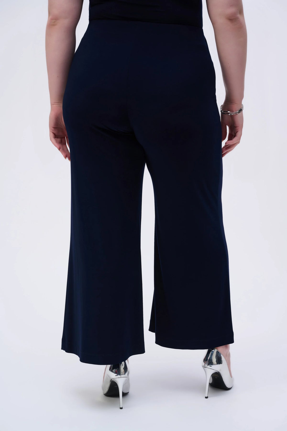 Joseph Ribkoff Midnight Silky Knit Pull-On Wide Leg Pants