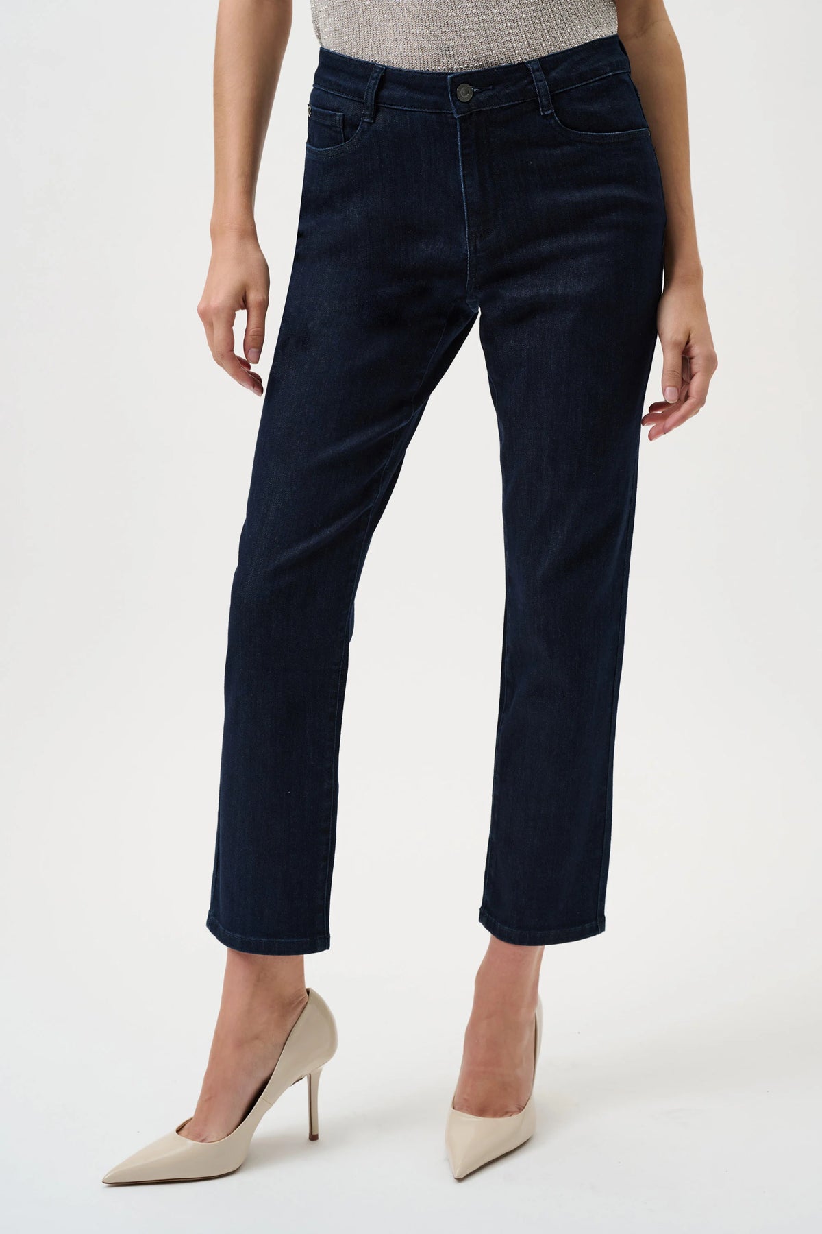 Joseph Ribkoff Gia Essential Slim Fit Stretch Jeans- Dark Blue Denim