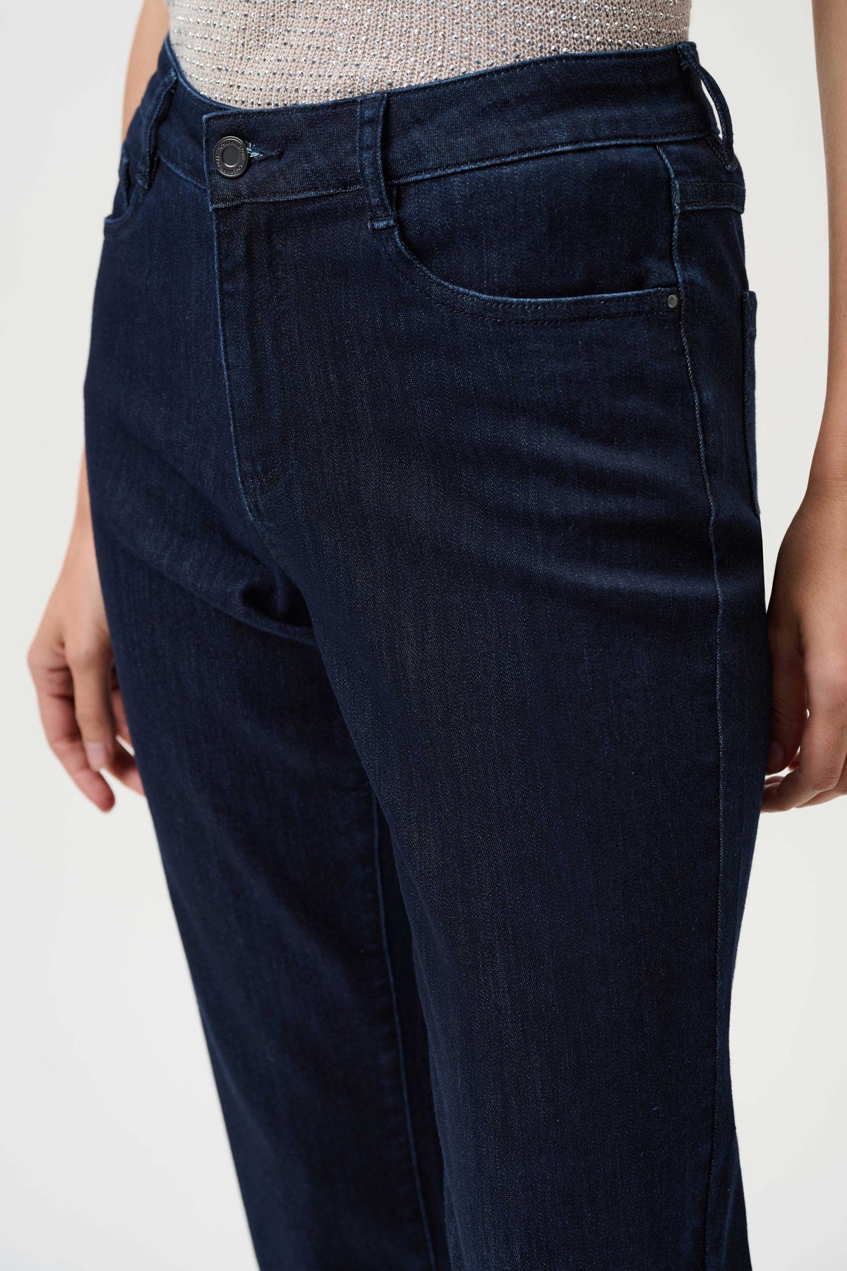 Joseph Ribkoff Gia Essential Slim Fit Stretch Jeans- Dark Blue Denim