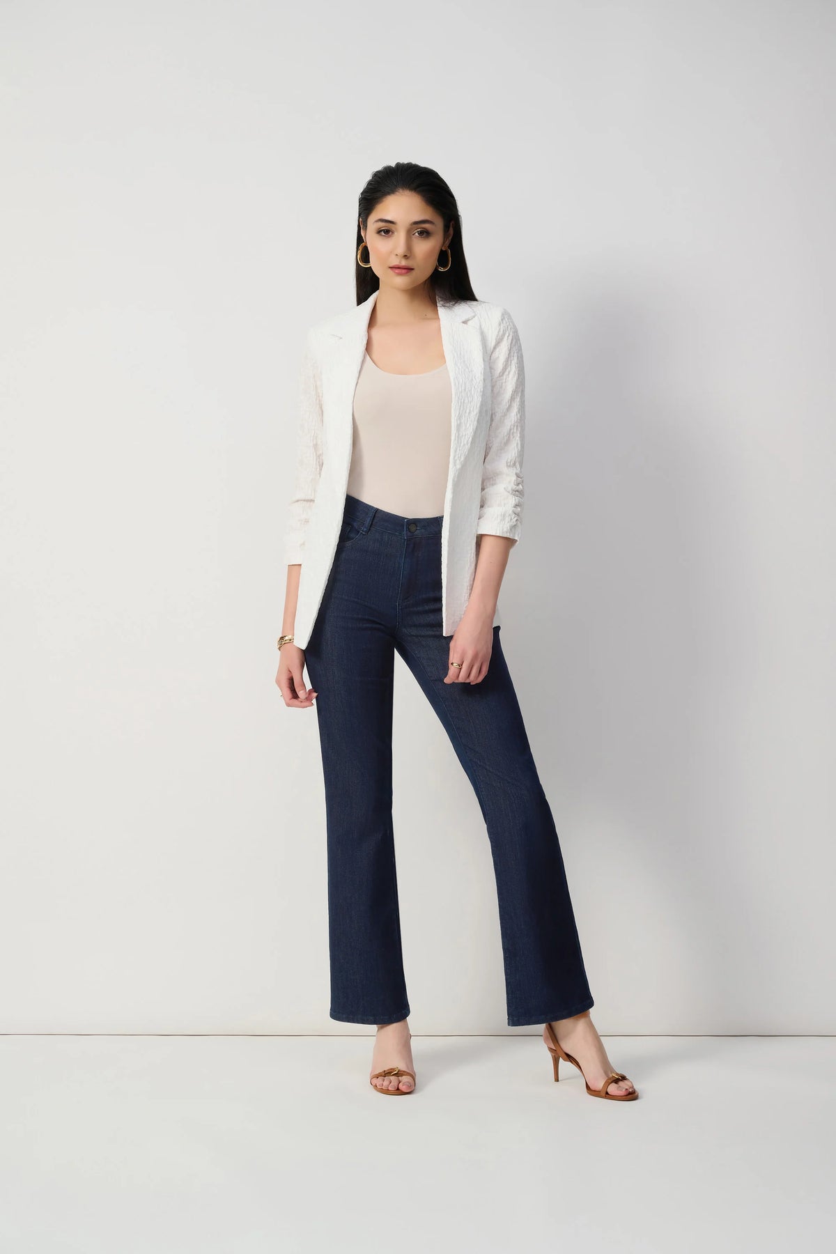 Joseph Ribkoff Dark Denim Blue Brooke | Classic Bootcut Stretch Jeans