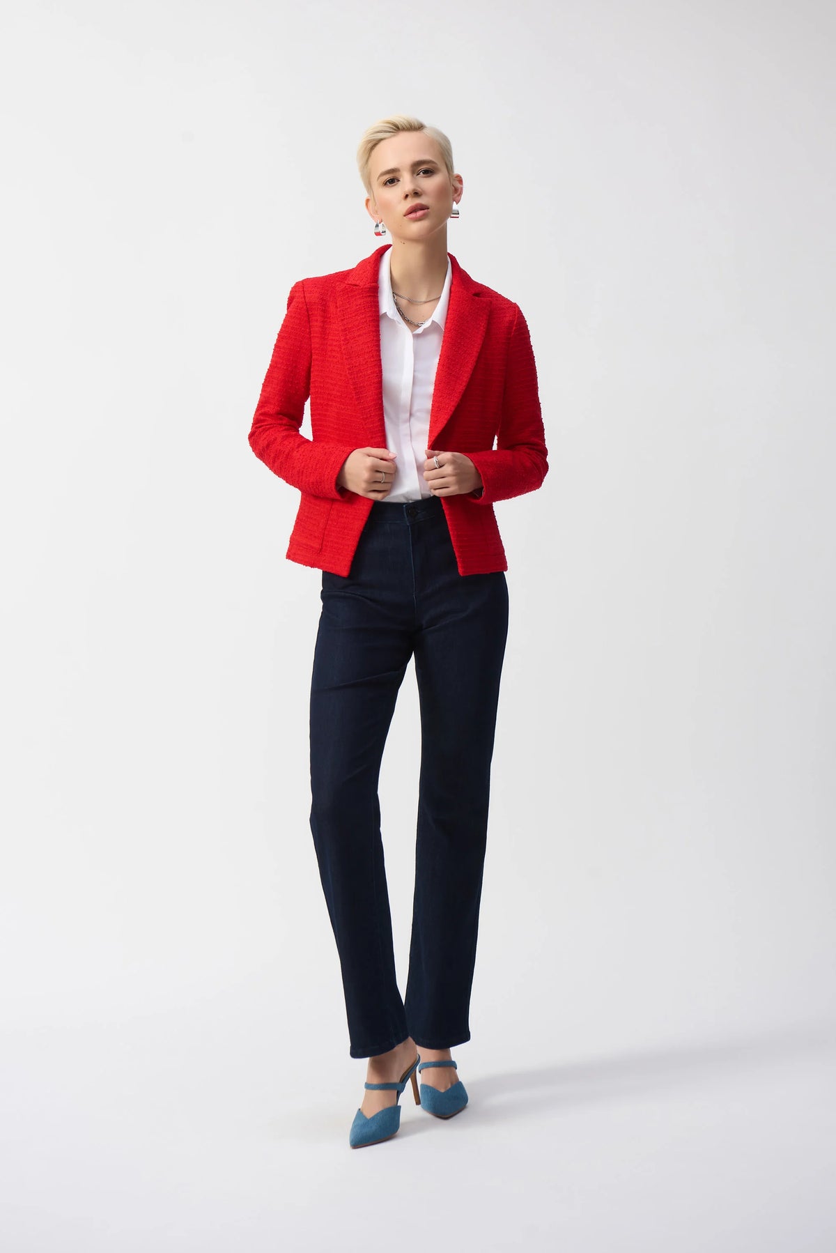 Joseph Ribkoff Dark Denim Blue Brooke | Classic Bootcut Stretch Jeans