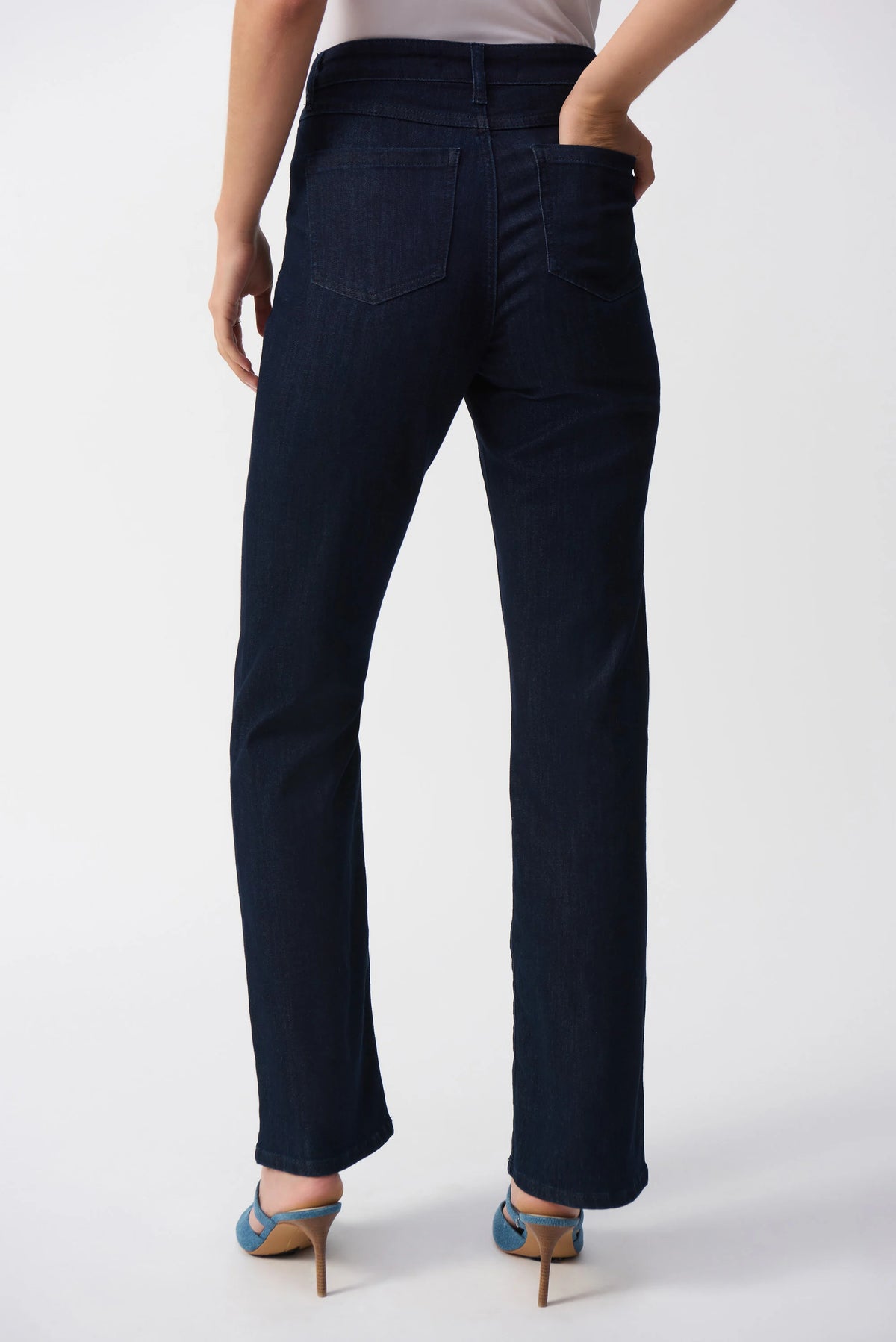 Joseph Ribkoff Dark Denim Blue Brooke | Classic Bootcut Stretch Jeans