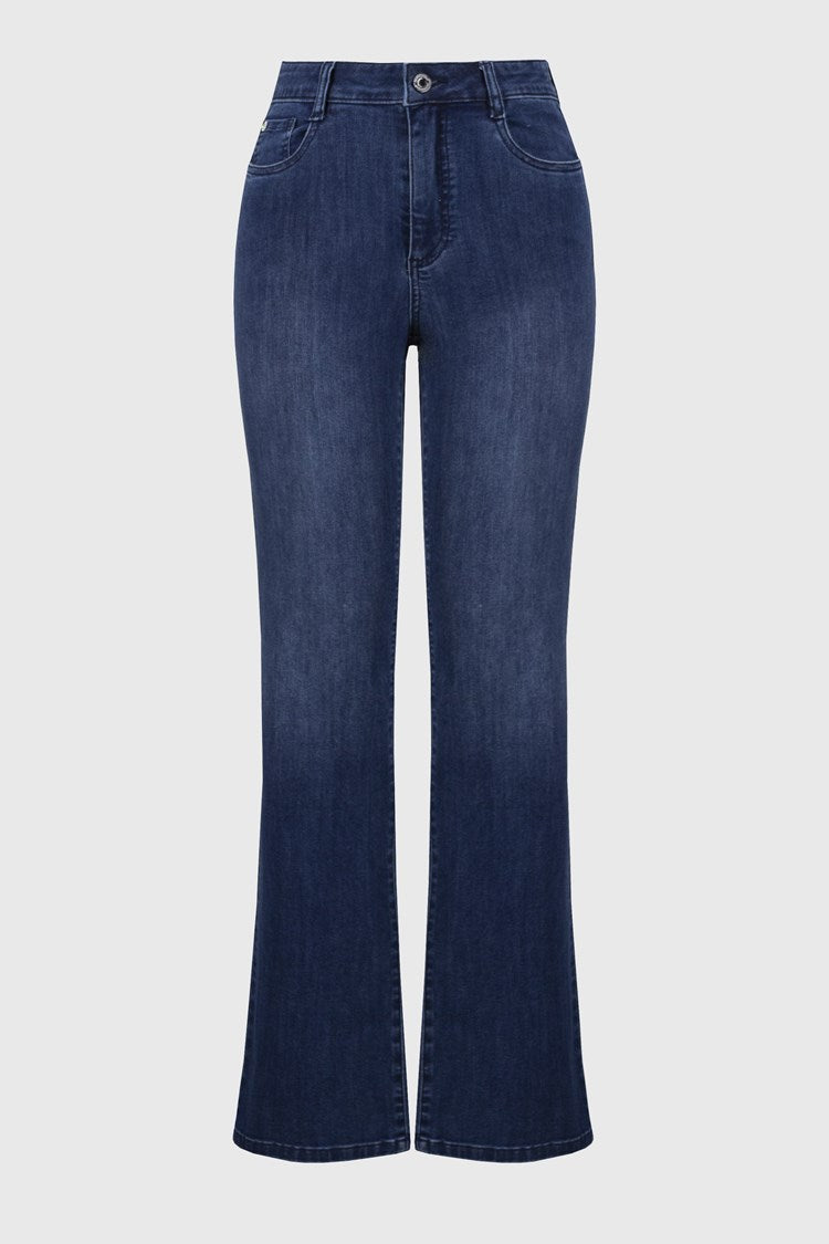 Joseph Ribkoff Brook Medium Blue Classic Bootcut Stretch Jeans