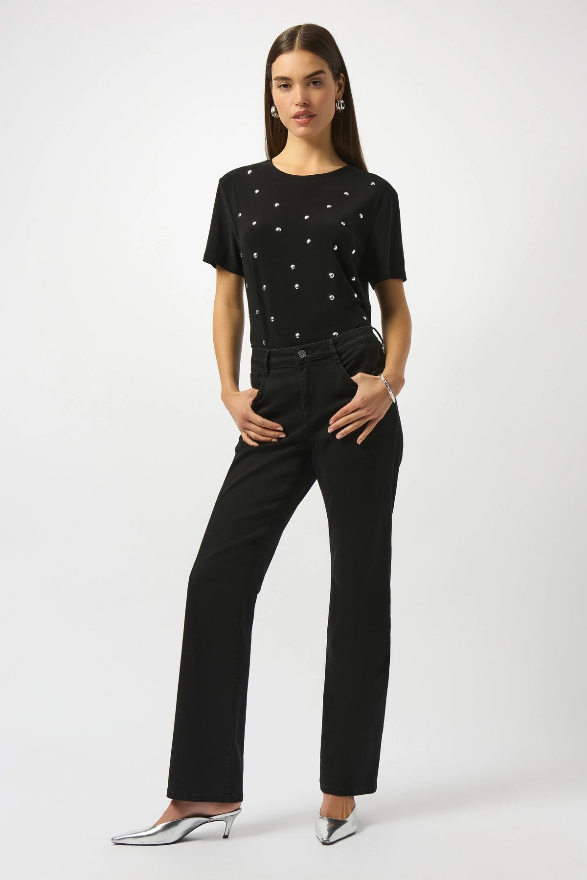 Joseph Ribkoff Black Brooke | Classic Bootcut Stretch Jeans