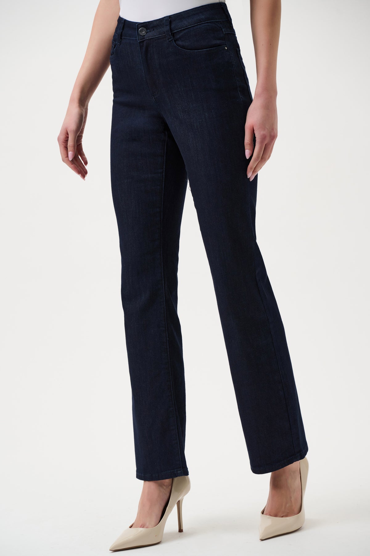 Joseph Ribkoff Dark Denim Blue Brooke | Classic Bootcut Stretch Jeans