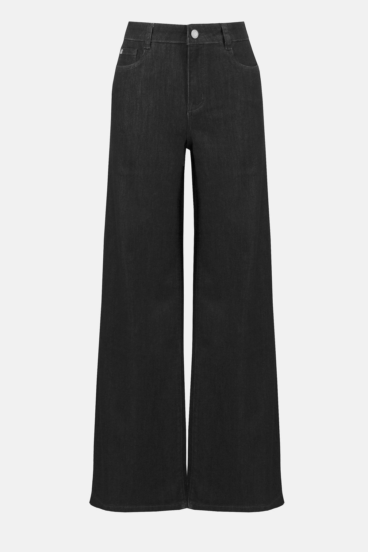 Joseph Ribkoff  Black Goldie | Classic Wide-Leg Stretch Jeans