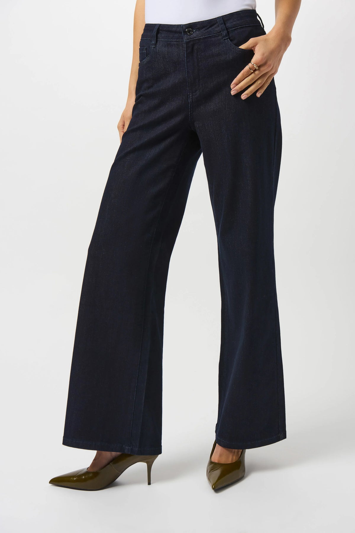 Joseph Ribkoff Goldie | Classic Wide-Leg Stretch Jeans