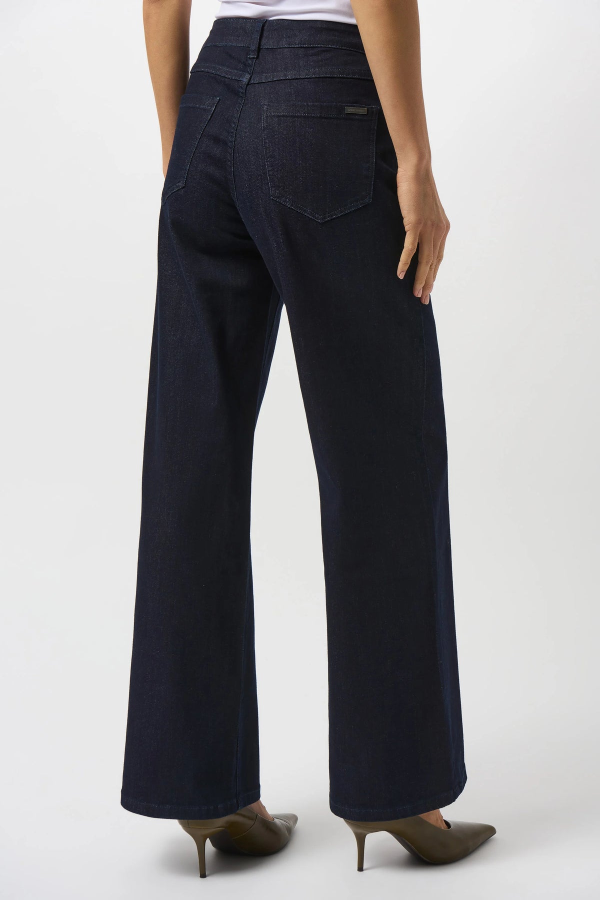 Joseph Ribkoff Dark Denim Goldie | Classic Wide-Leg Stretch Jeans
