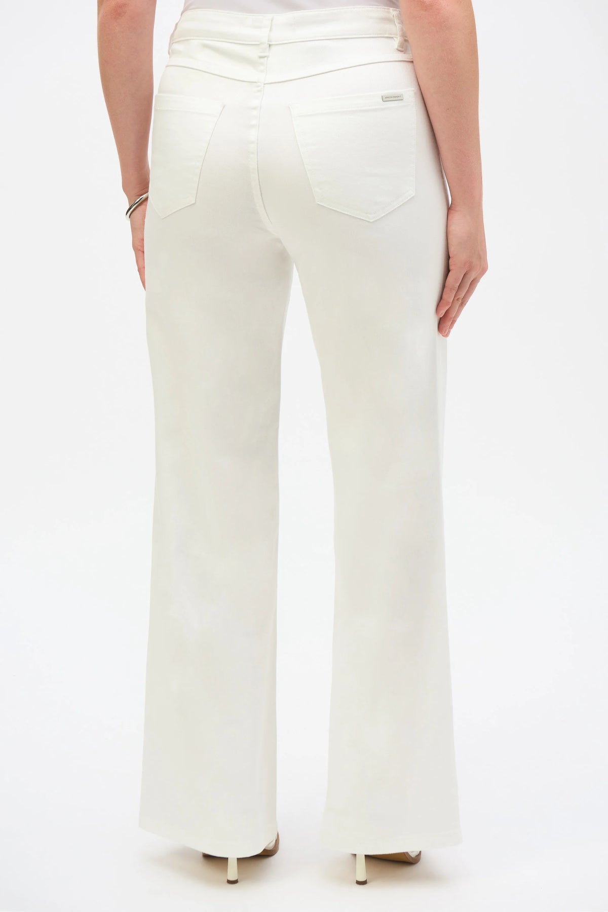 Joseph Ribkoff White Goldie | Classic Wide-Leg Stretch Jeans
