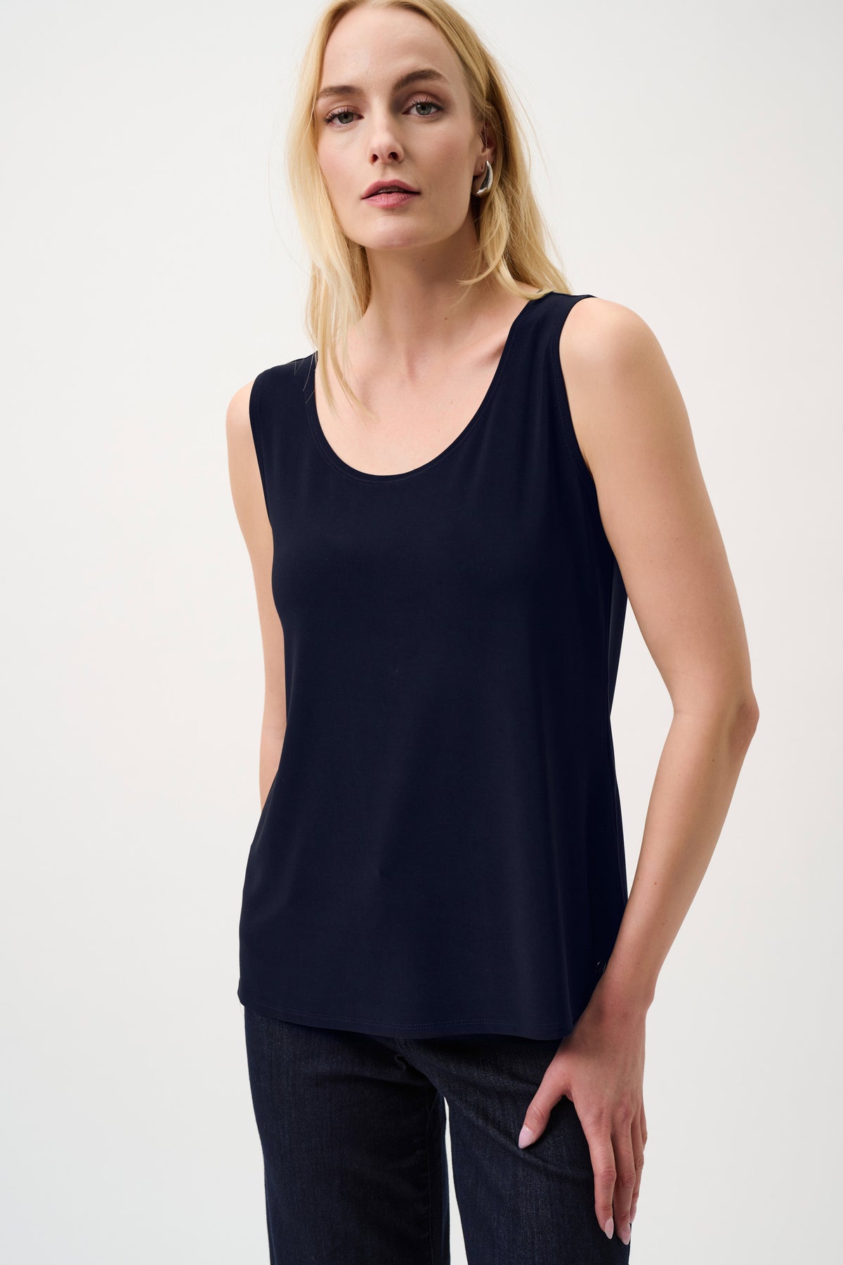 Joseph Ribkoff Midnight Blue Classic Scoop Neck Camisole