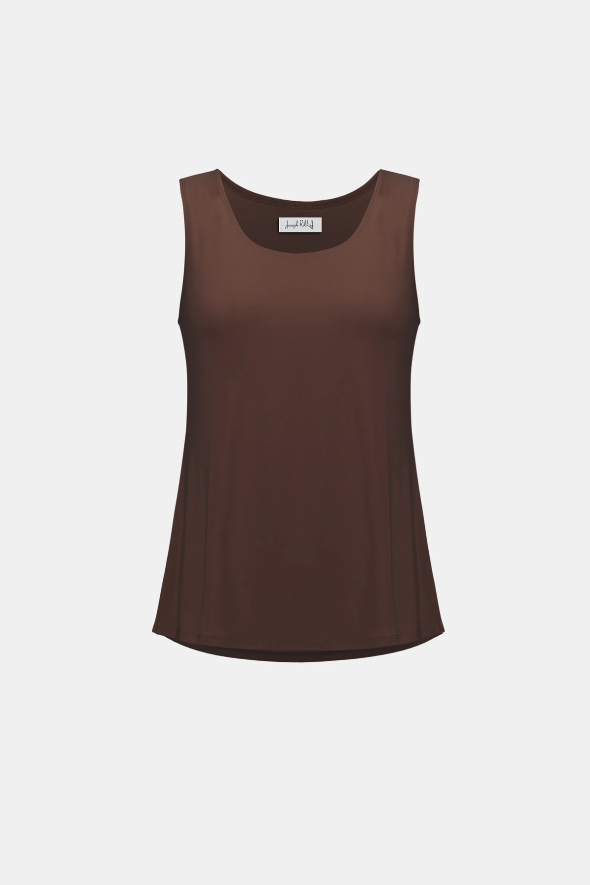 Joseph Ribkoff Chocolate Silky Knit Scoop Neck Camisole
