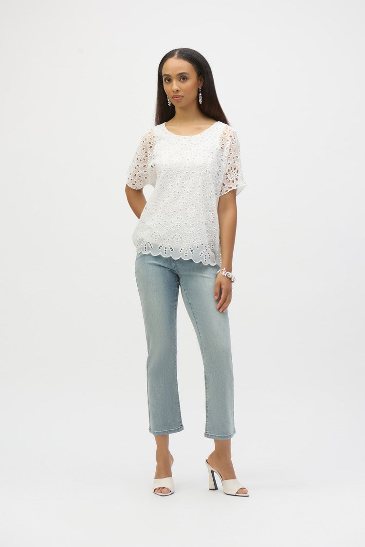 Joseph Ribkoff Light Blue Margot | Classic Straight Leg Stretch Jeans