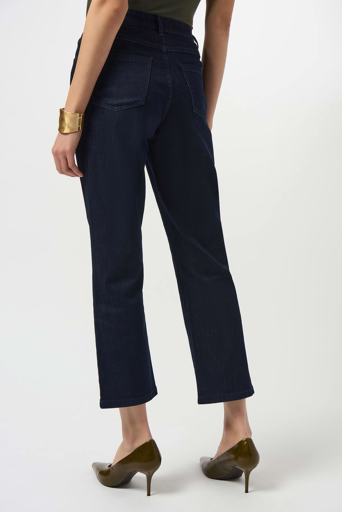 Joseph Ribkoff Dark Denim Blue Margot Classic Straight Leg Stretch Jeans