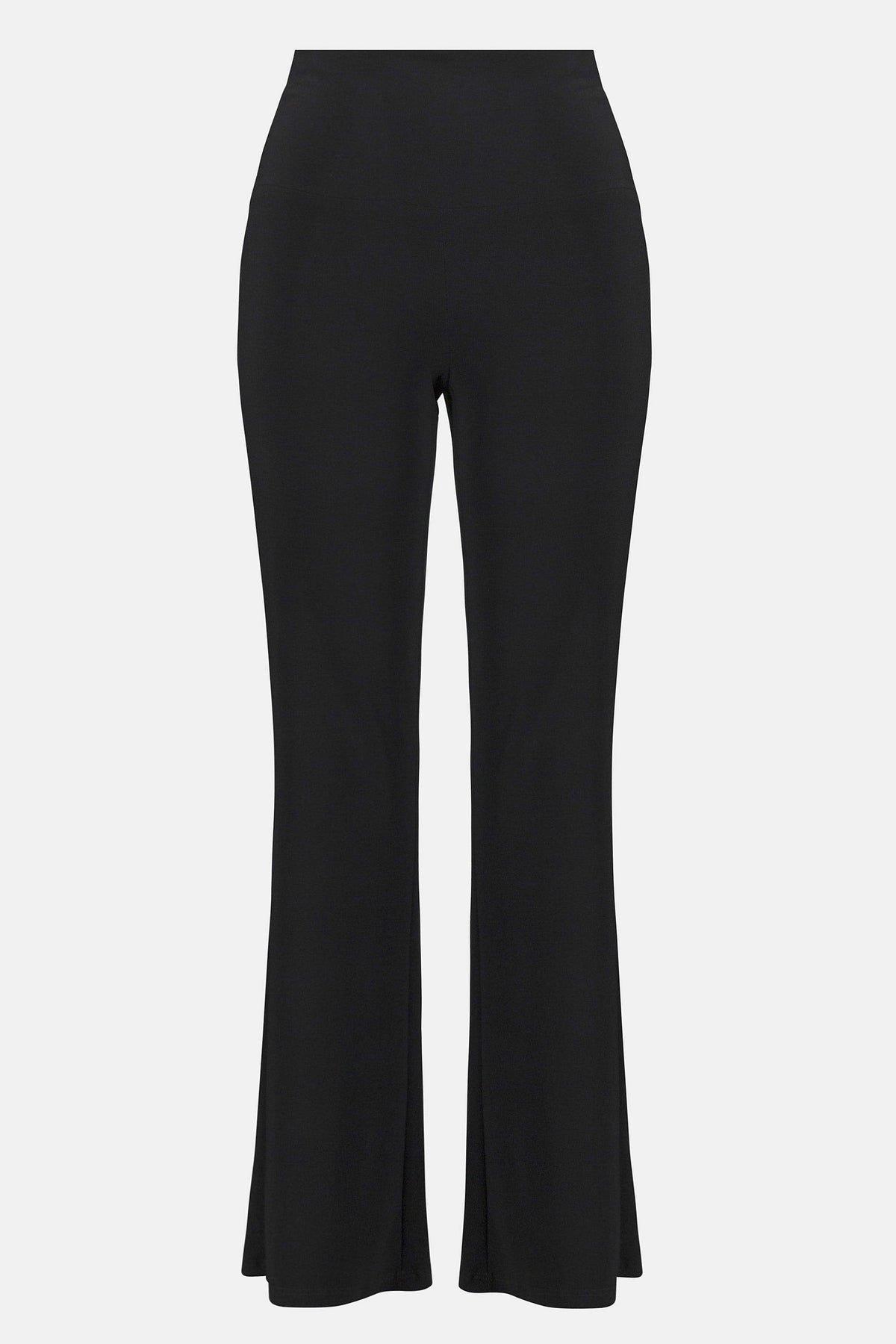 Joseph Ribkoff Black Silky Knit Flared Pull-On Pants
