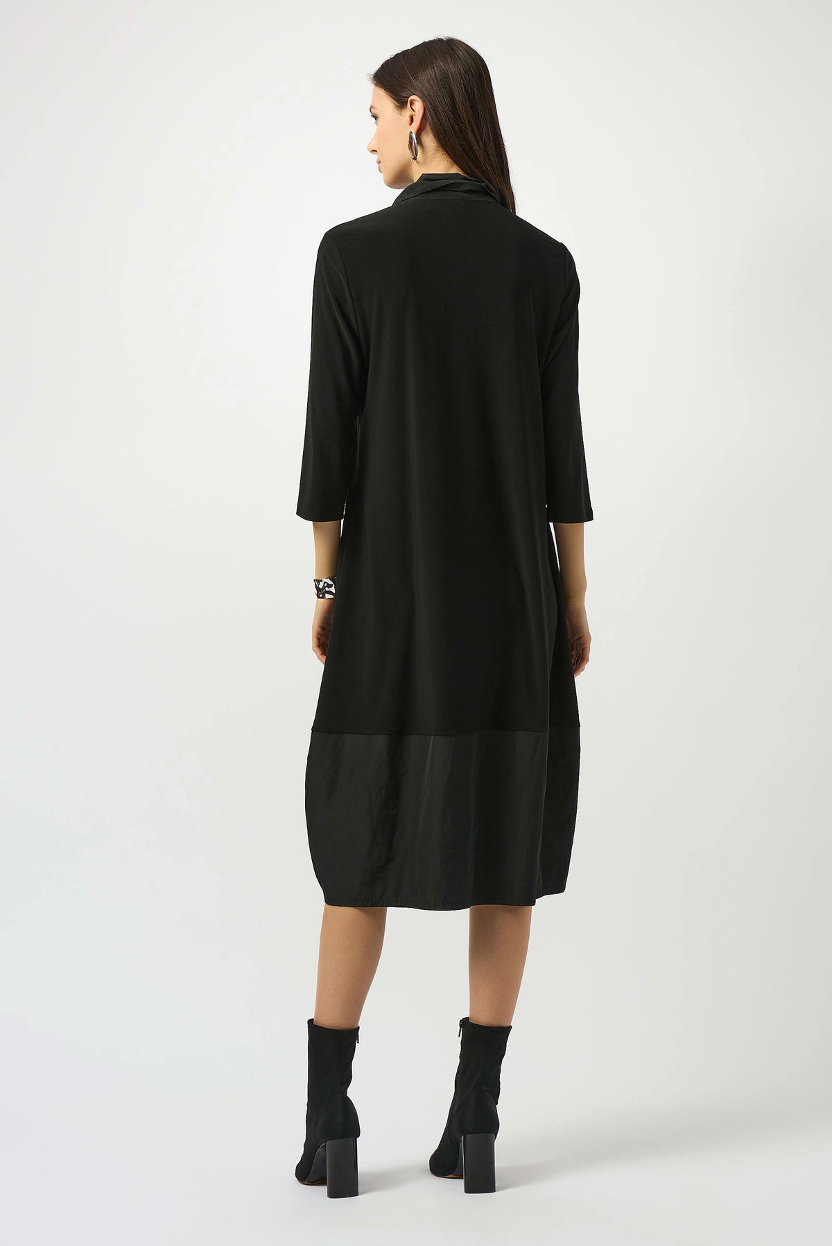 Joseph Ribkoff Black Silky Knit &amp; Memory Cocoon Dress