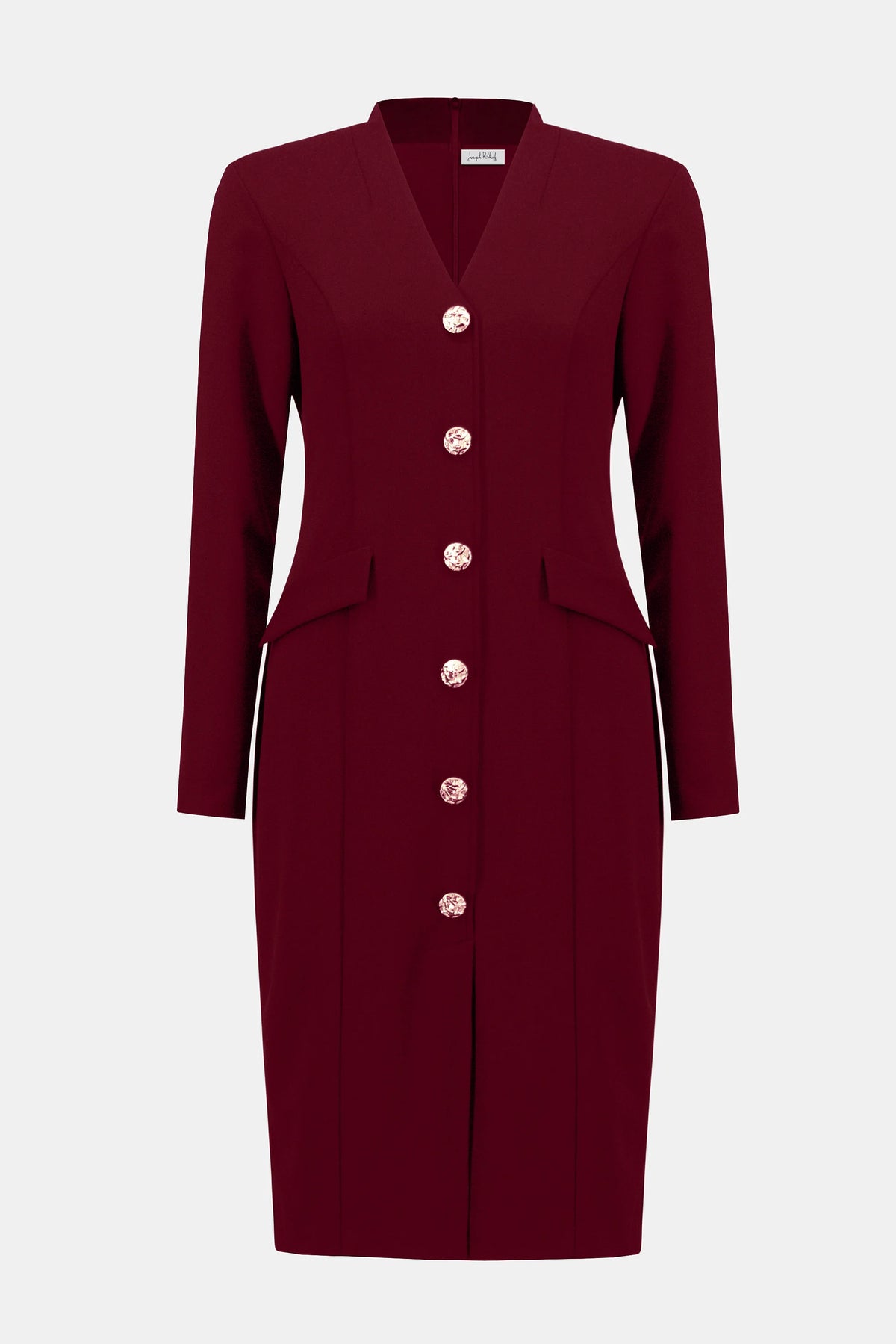 Joseph Ribkoff Merlot Scuba Crepe Sheath Dress