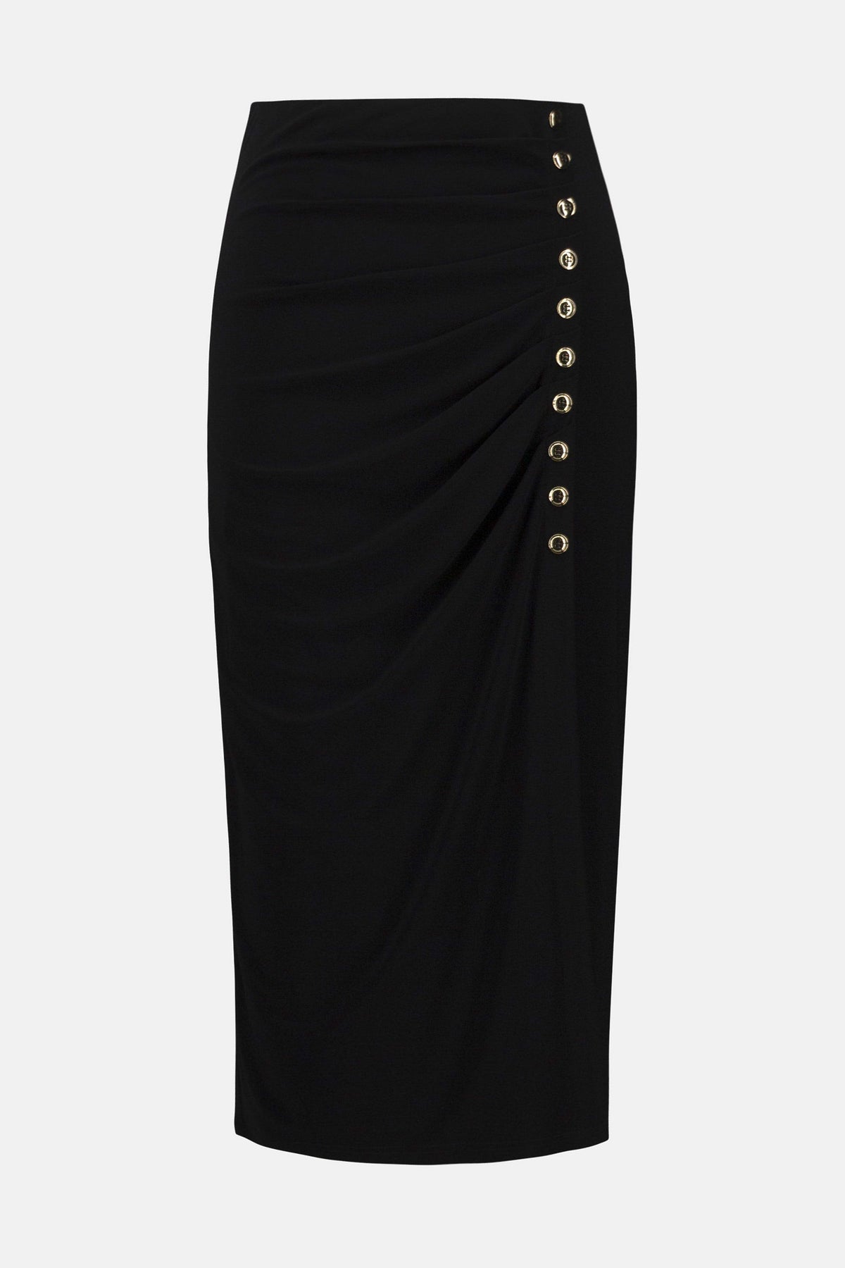 Joseph Ribkoff Black Silky Knit Pull-On Pencil Skirt