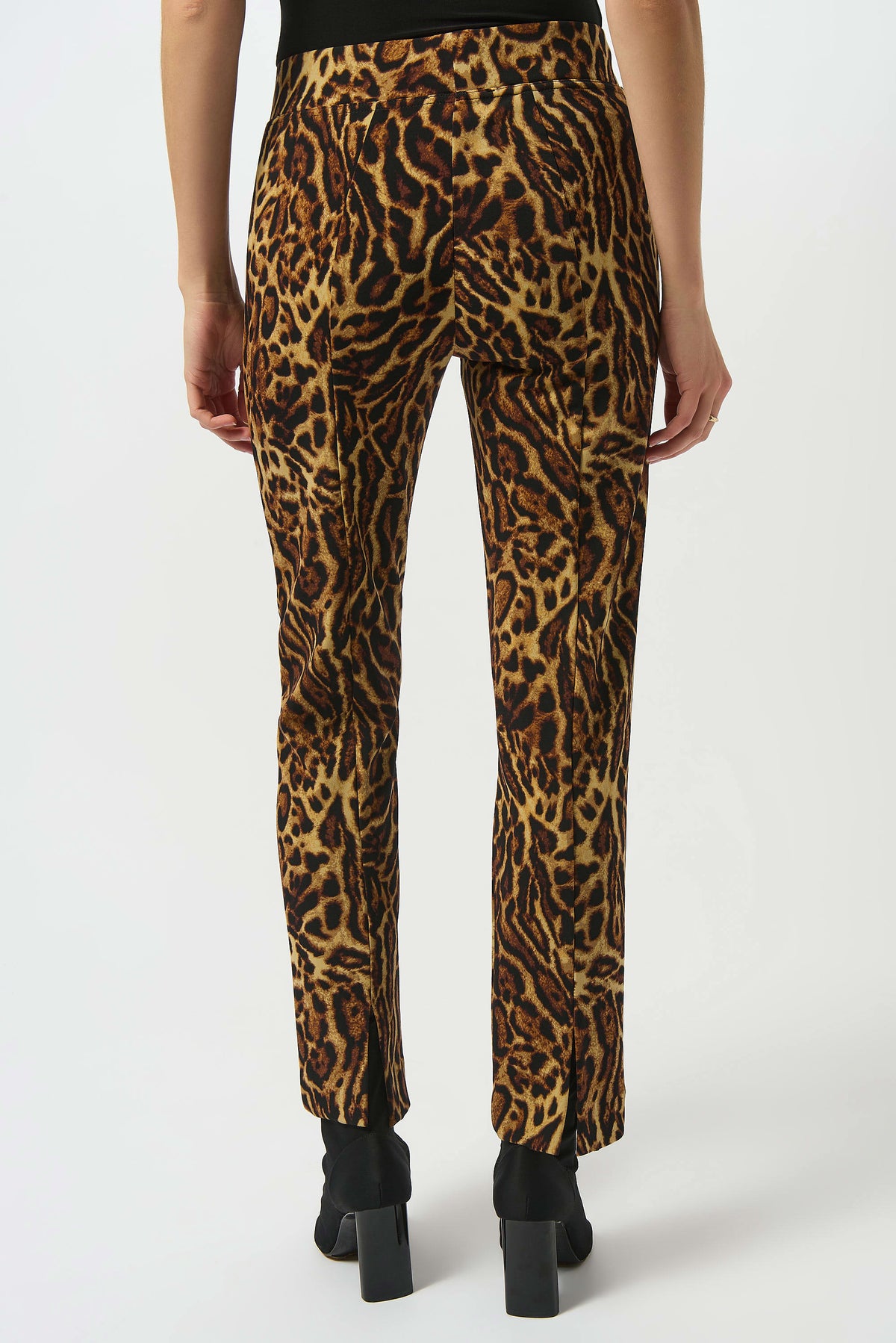 Joseph Ribkoff Silky Knit Animal Print Straight Pants
