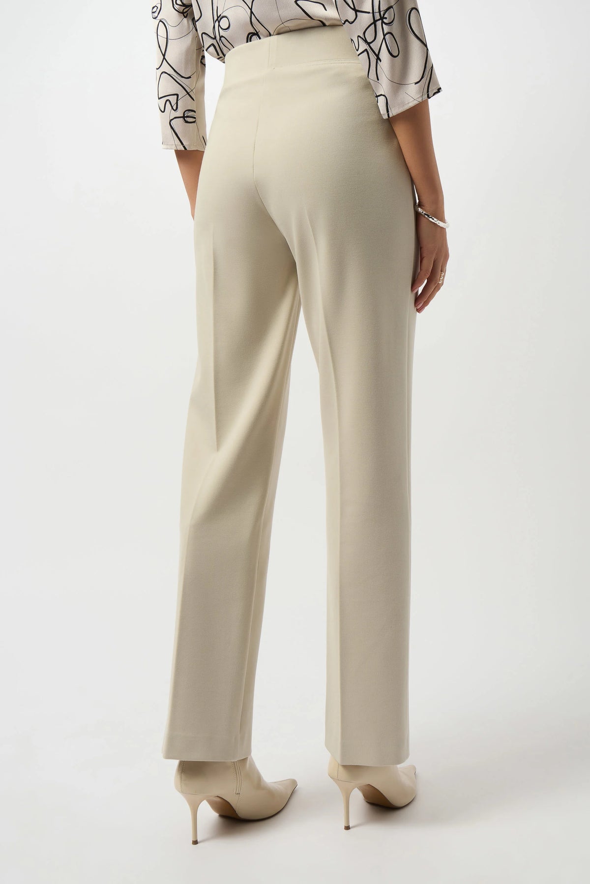 Joseph Ribkoff Moonstone Heavy Knit Wide Leg Pull-On Pants