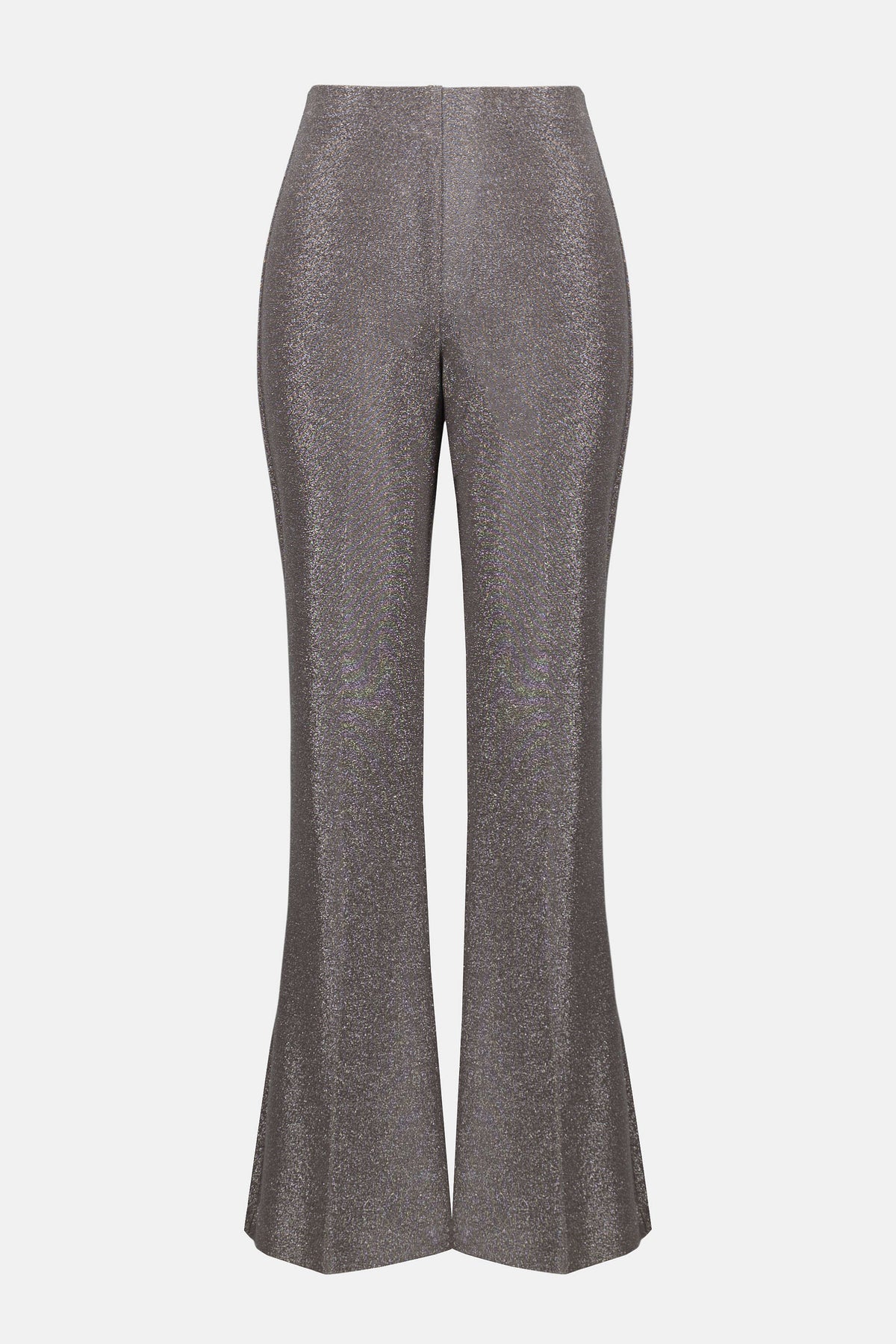 Joseph Ribkoff Taupe Signature | Novelty Knit Flared Pull-On Pants