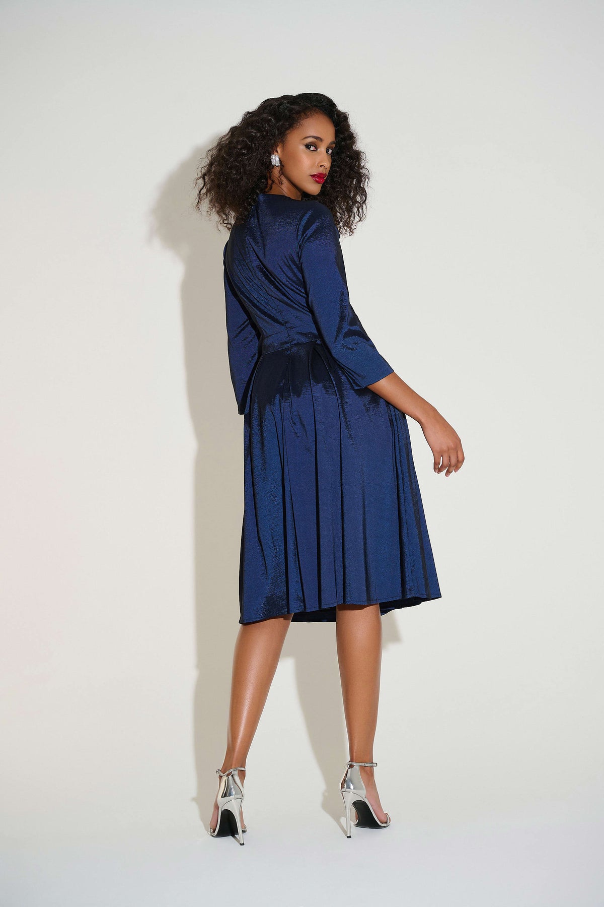 Joseph Ribkoff Signature | Stretch Taffeta Fit &amp; Flare Dress