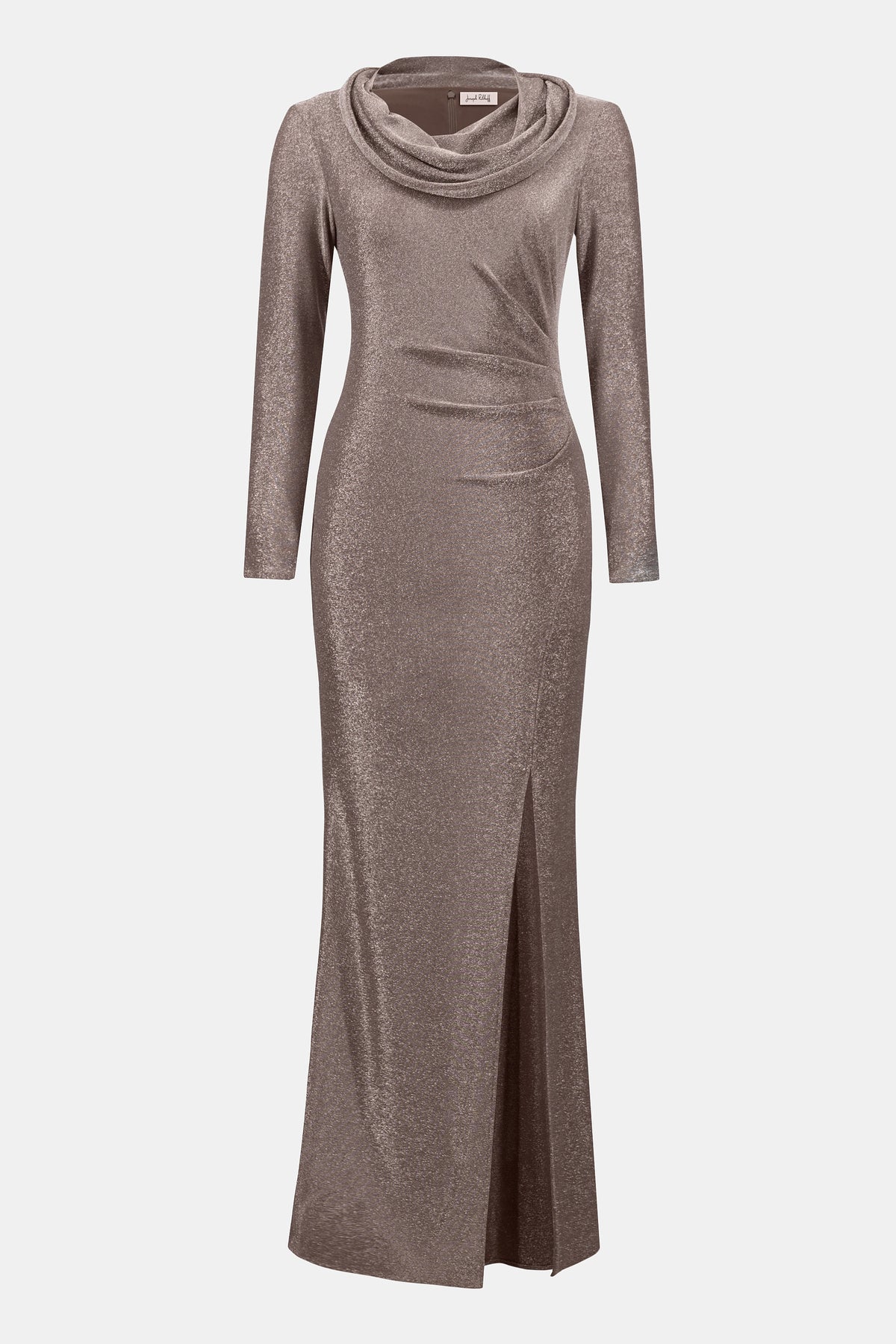 Joseph Ribkoff Signature | Novelty Knit Cowl Neck Gown