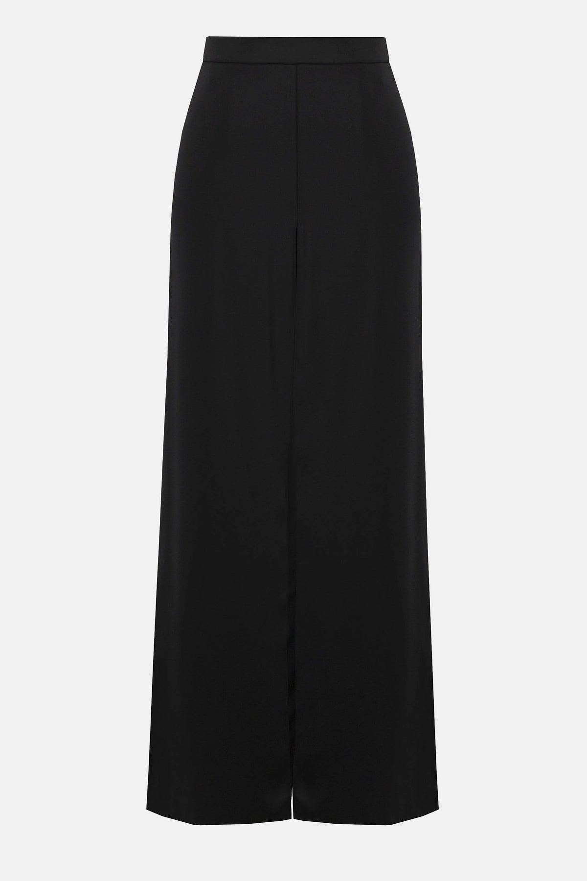 Joseph Ribkoff Signature | Satin Wide Leg Pants with Front Overlay