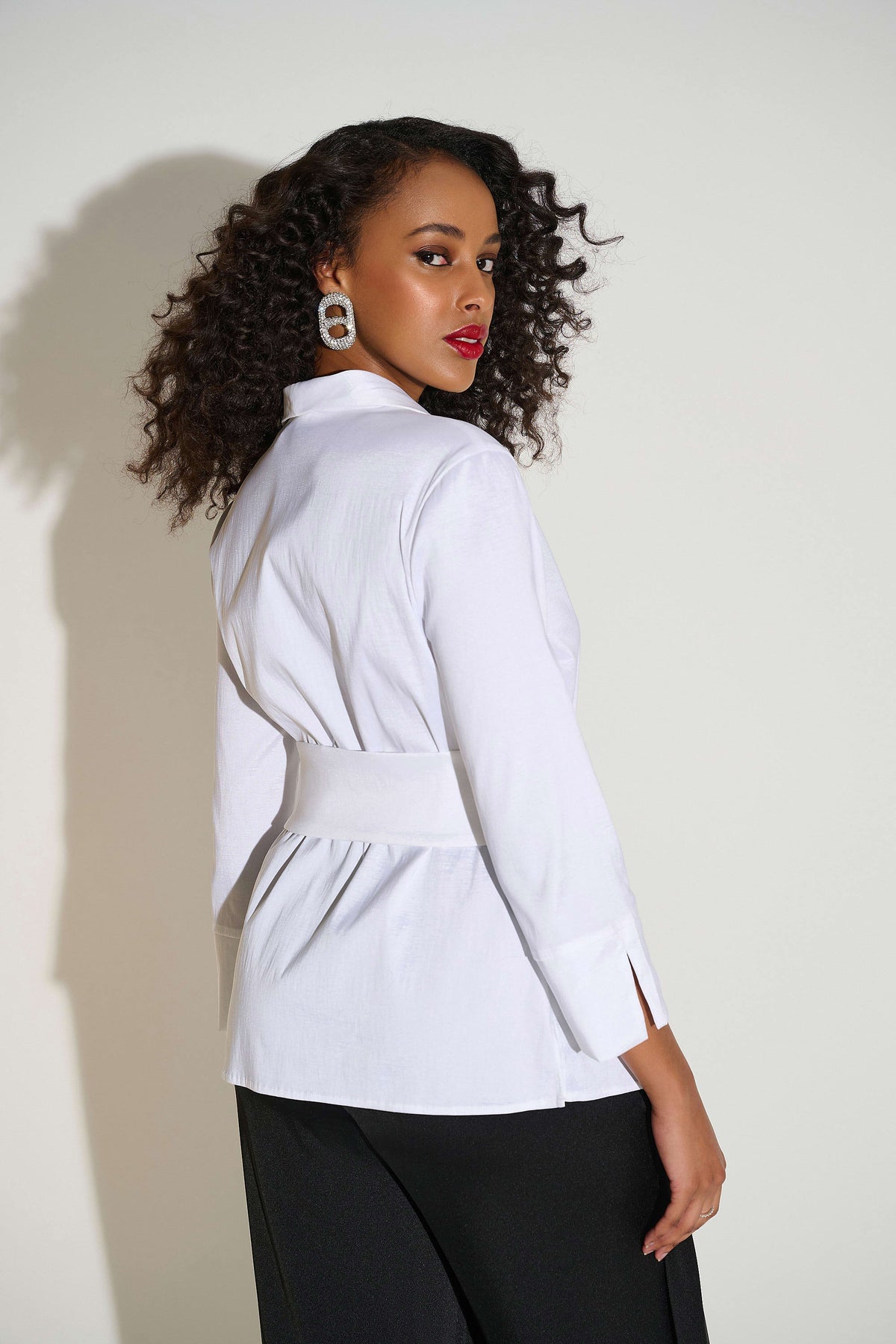 Joseph Ribkoff Signature | Stretch Taffeta Fitted Blouse
