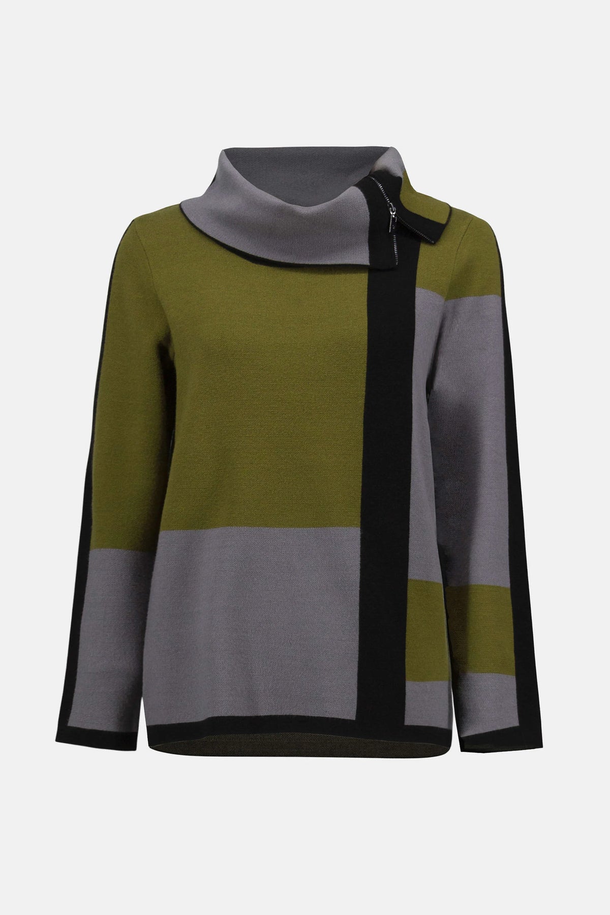 Joseph Ribkoff Jacquard Sweater Colour Block Pullover
