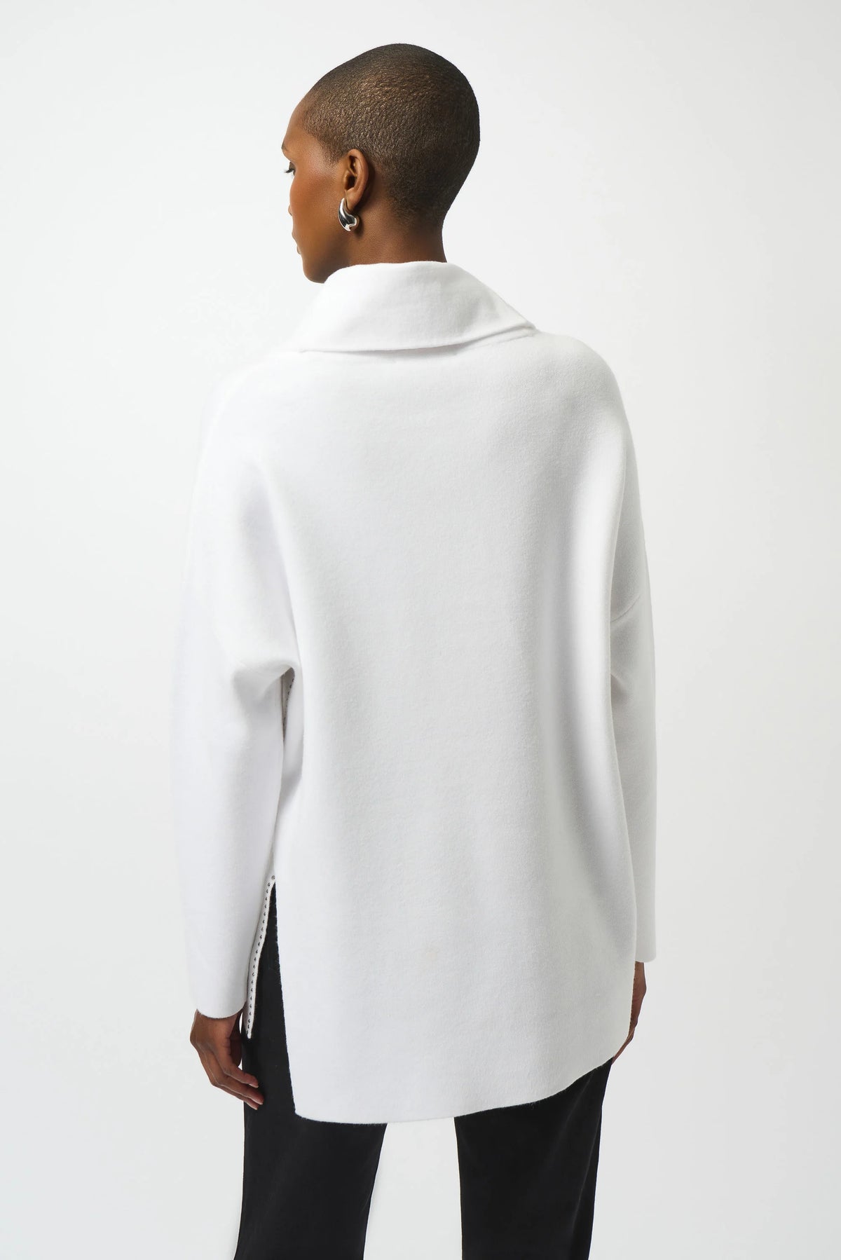 Joseph Ribkoff Vanilla Sweater Knit Asymmetrical Pullover