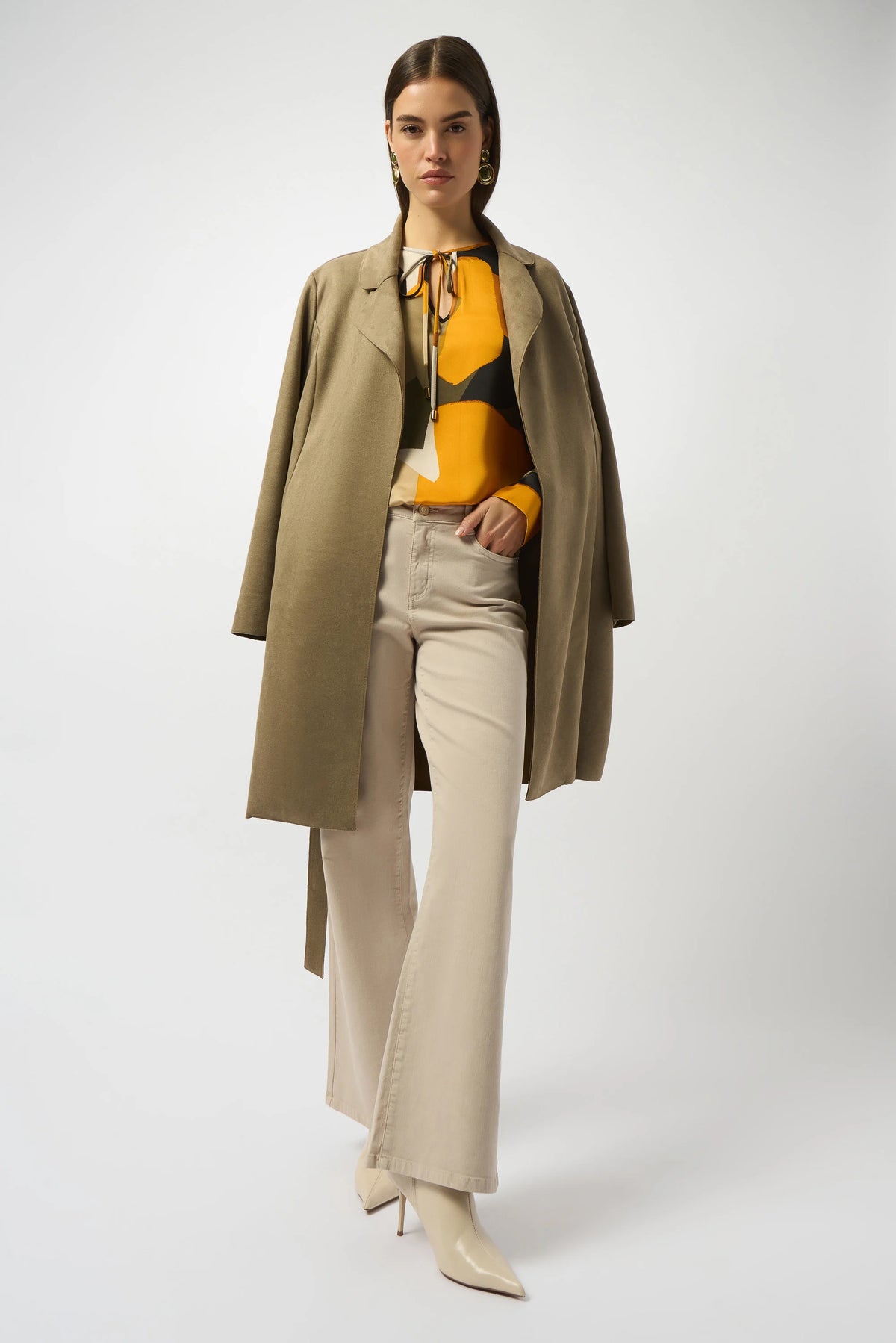 Joseph Ribkoff Moonstone Goldie | Classic Wide-Leg Stretch Denim Jeans