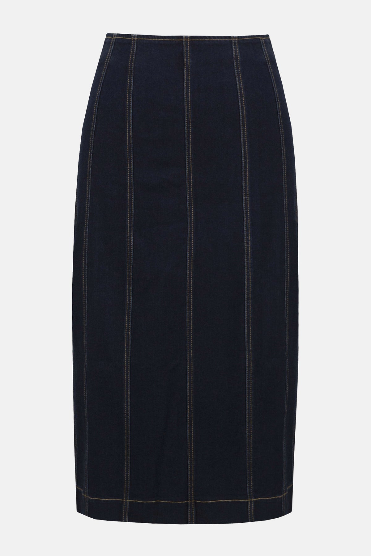 Joseph Ribkoff Indigo Stretch Denim Panelled Pencil Skirt