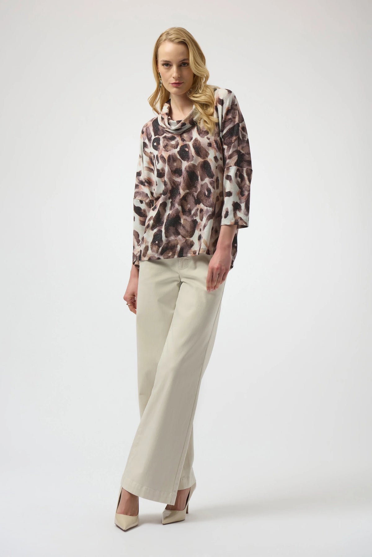 Joseph Ribkoff Sweater Knit Animal Print Tunic