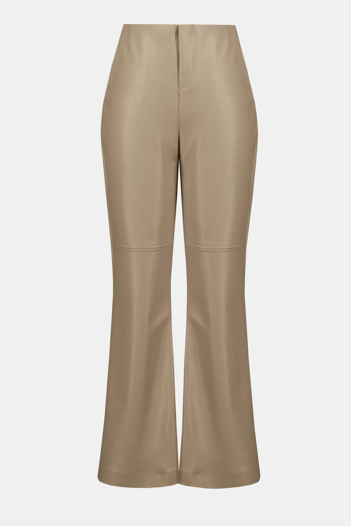 Joseph Ribkoff Fawn Leatherette Wide Leg Pull-On Pants