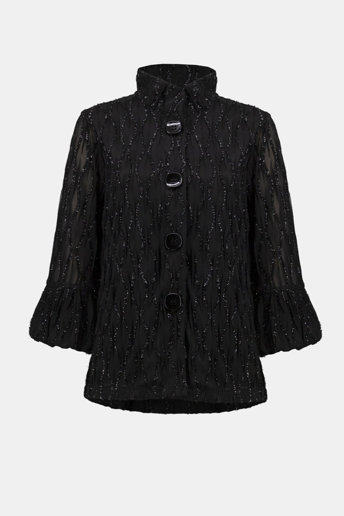 Joseph Ribkoff Lurex Cascade Trapeze Jacket