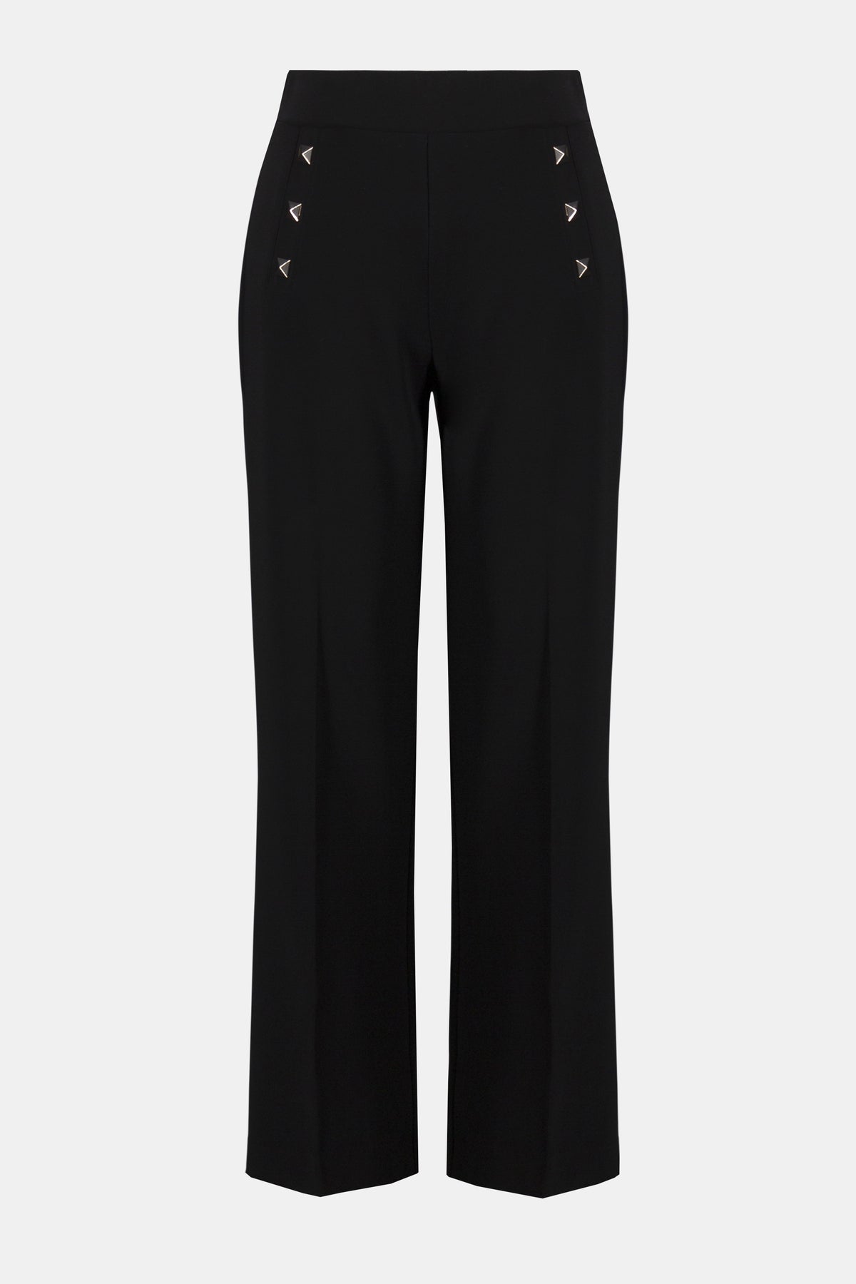 Joseph Ribkoff Black Silky Knit Straight Leg Pull-On Pants