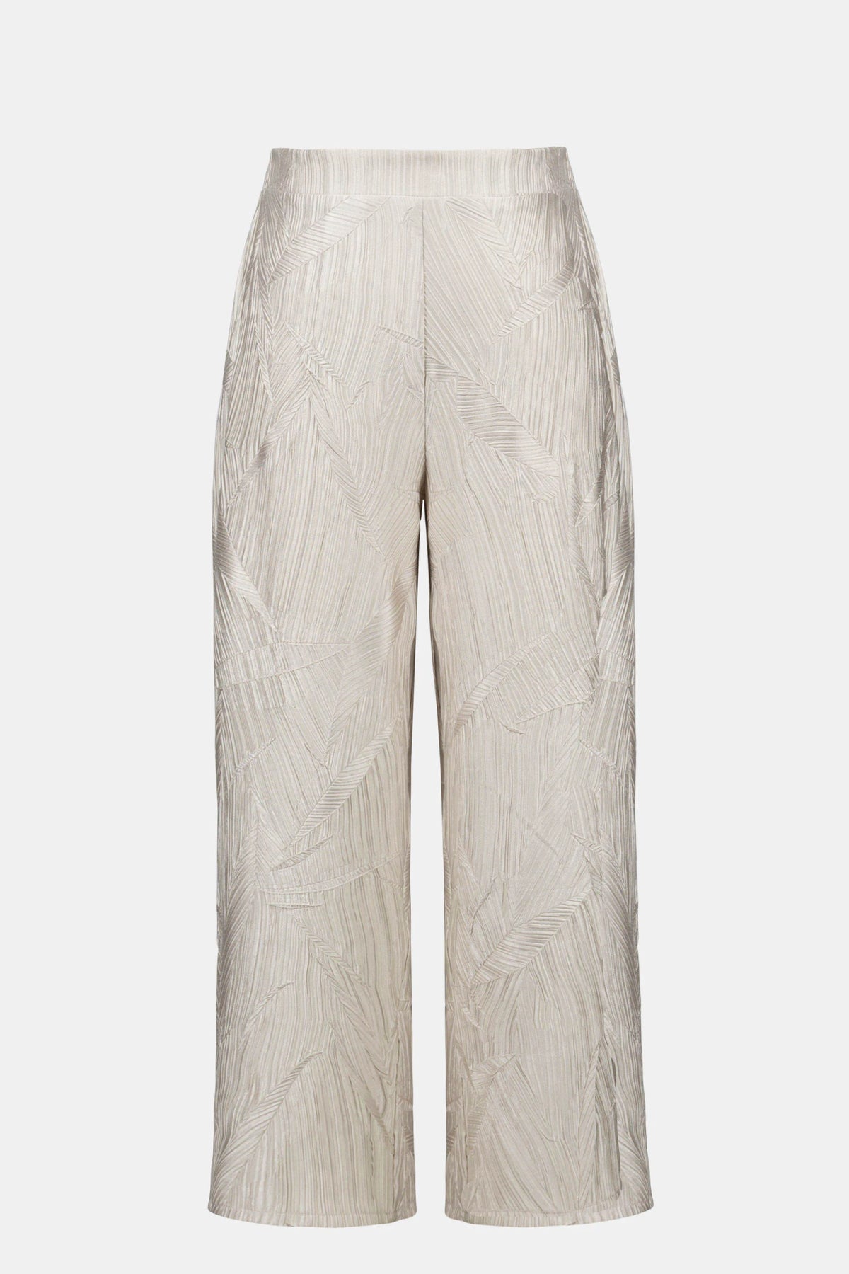Joseph Ribkoff Moonstone Pleated Satin Pull-On Culotte Pants