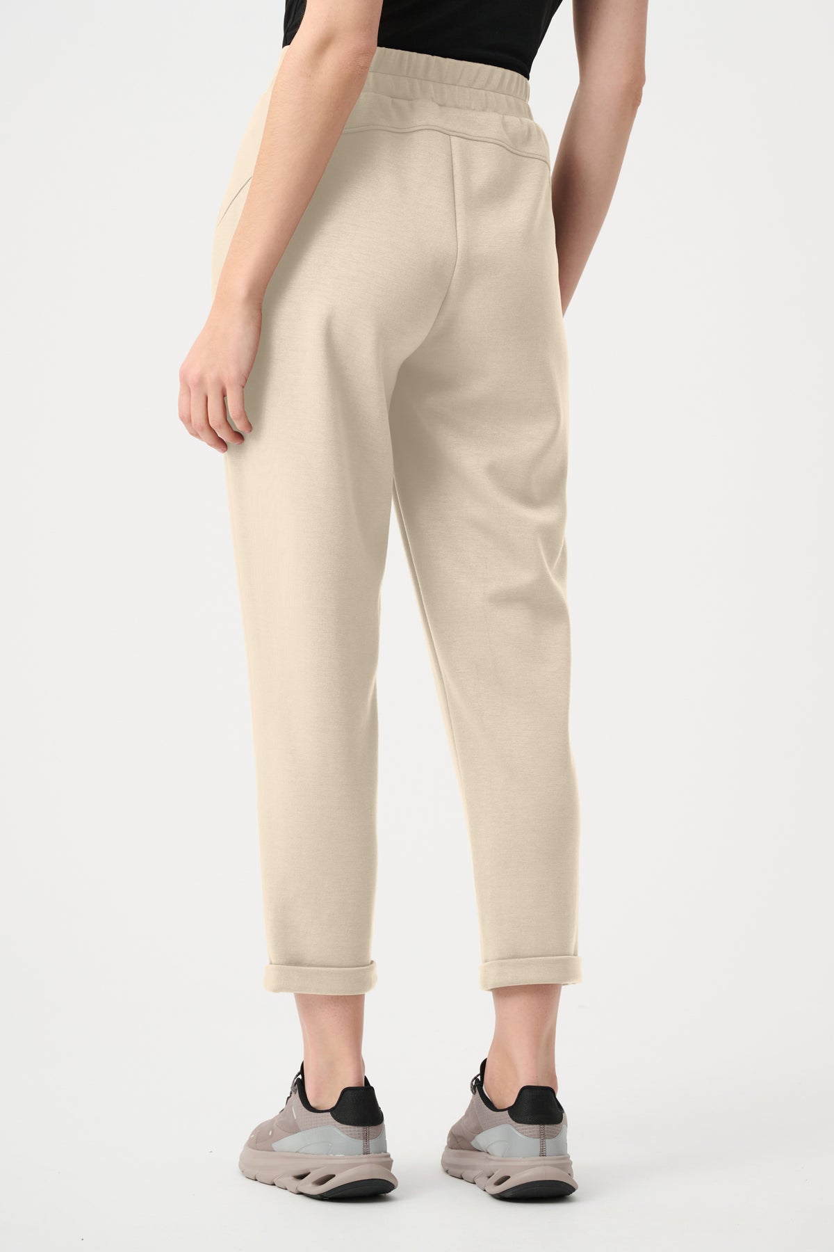 Joseph Ribkoff Birch Scuba Jersey Pull-On Jogger Pants With Drawstring Waist